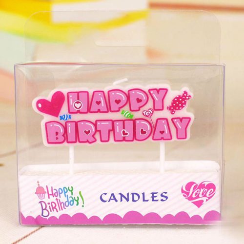 Toothpick Happy Birthday Candle for girls