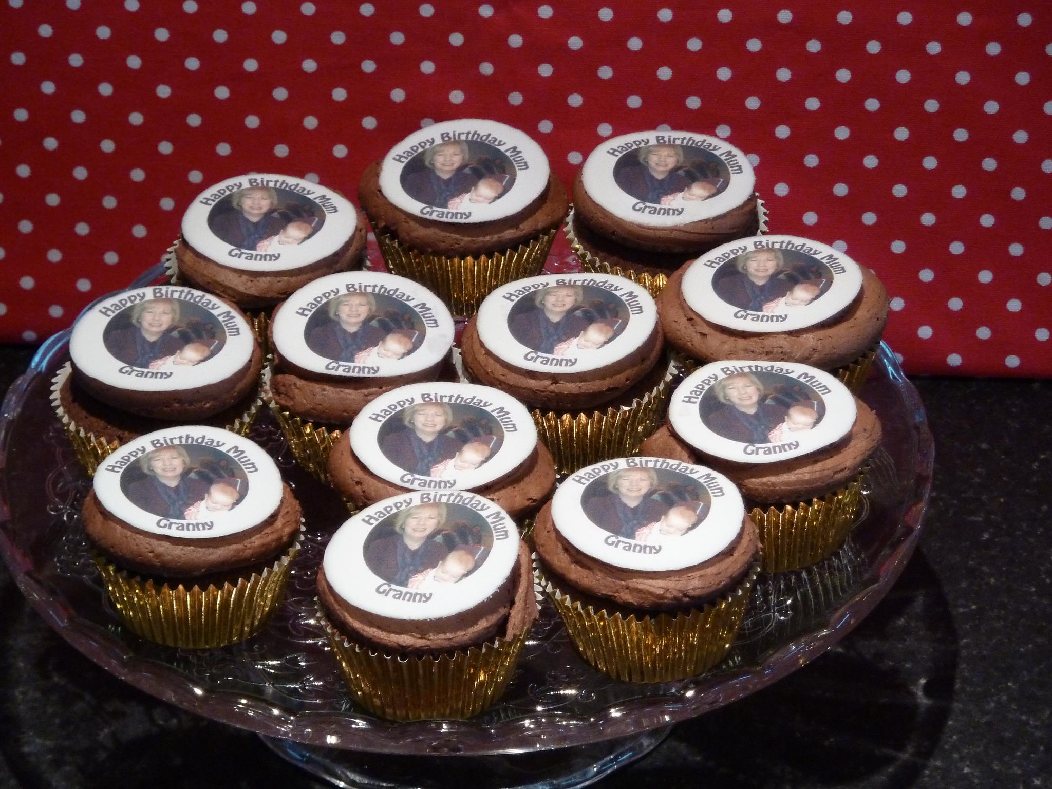 Birthday Photo Cupcakes