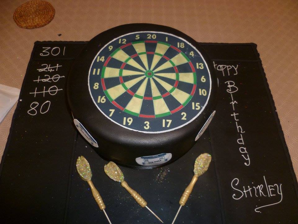 Dart Board Cake