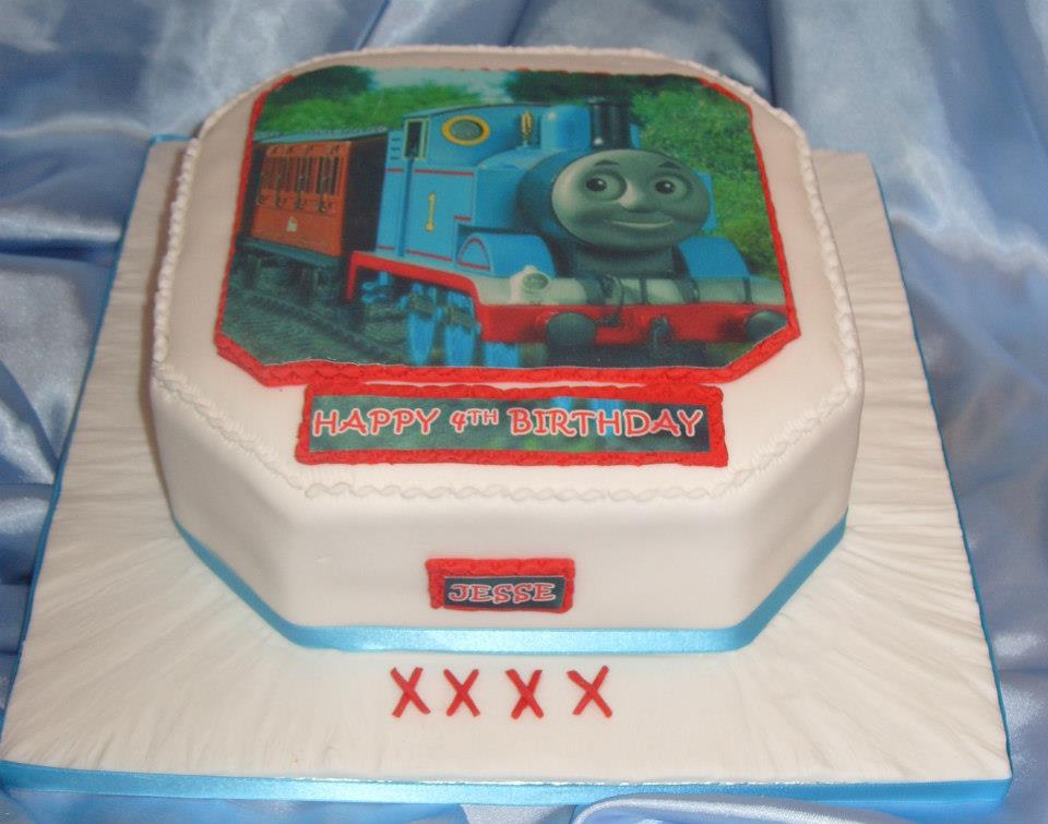 Thomas the Tank Engine 4th Birthday cake