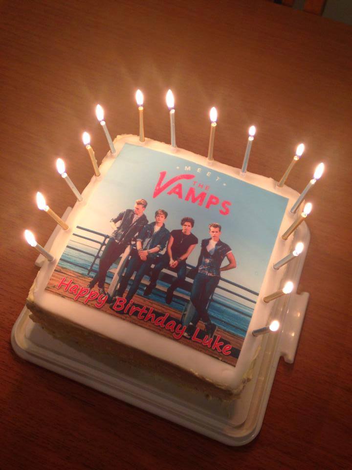 The Vamps birthday cake - square