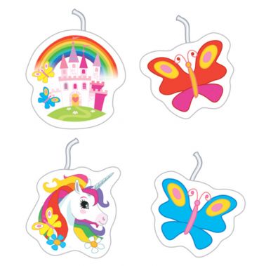Unicorn & Butterfly Cake Party Candles
